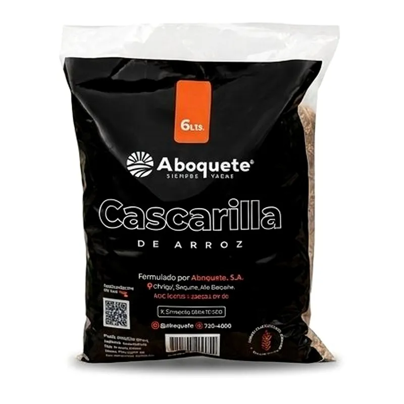 Cascarilla de Arroz Aboquete — Sustrato solarizado de alto drenaje