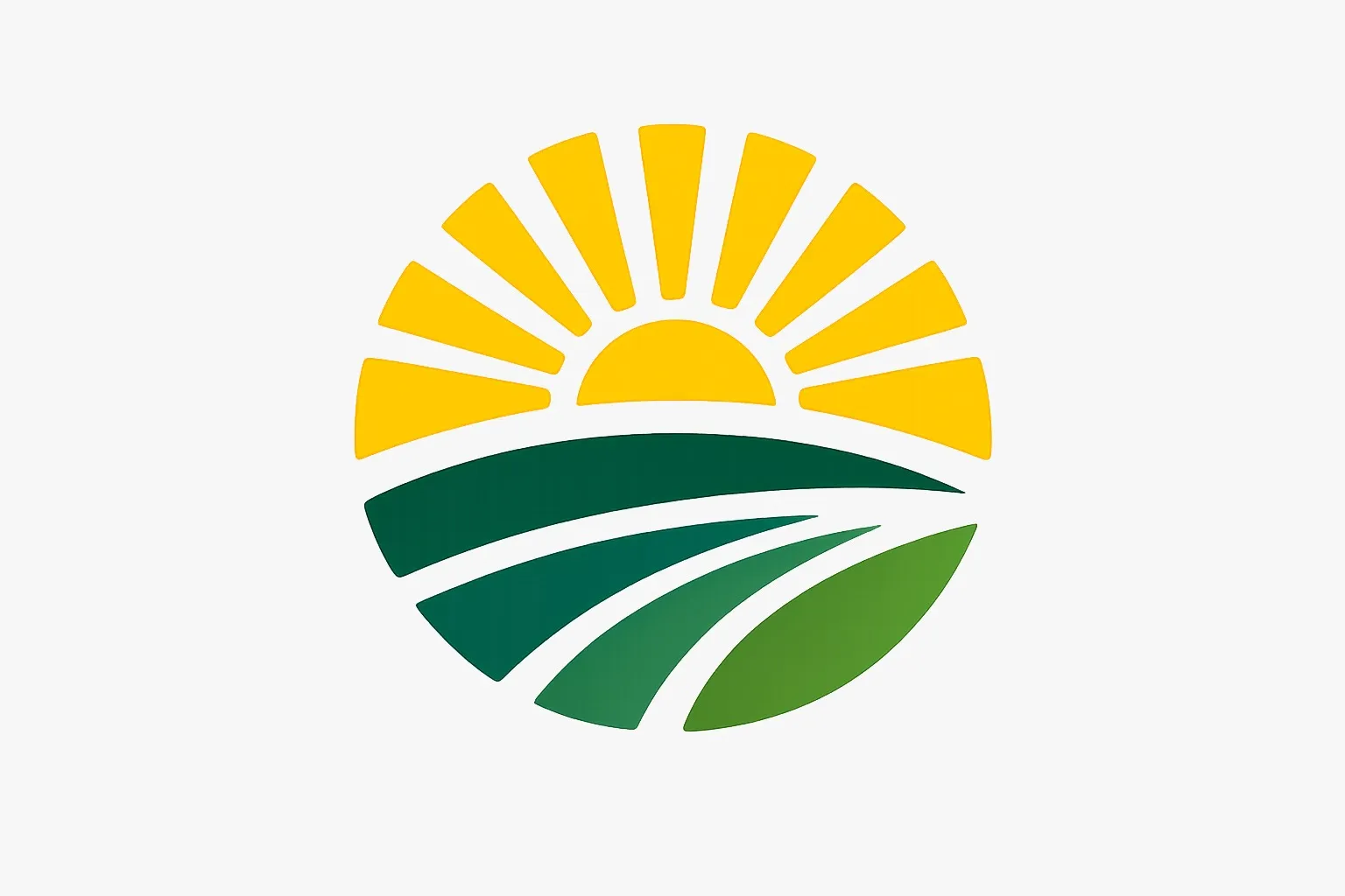 Aboquete — emblema sol sobre campos verdes